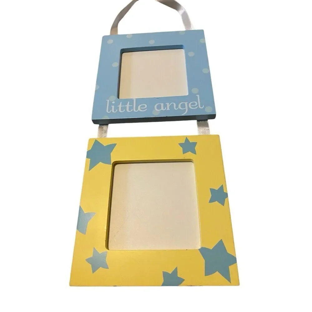 Lot Of 3 Baby Boy Photo Album Picture Frames Clown Little Angel